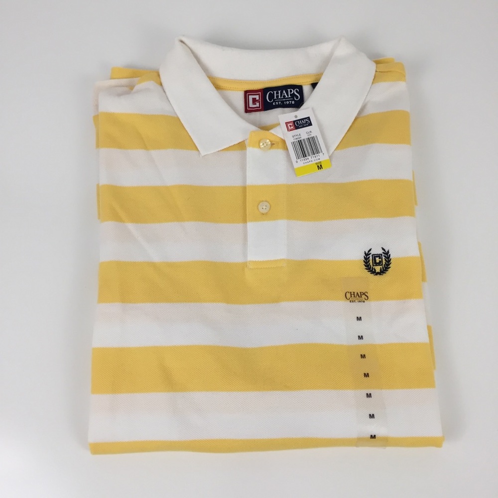 CHAPS NWT Men’s Polo Cotton Pull On Shirt Size M